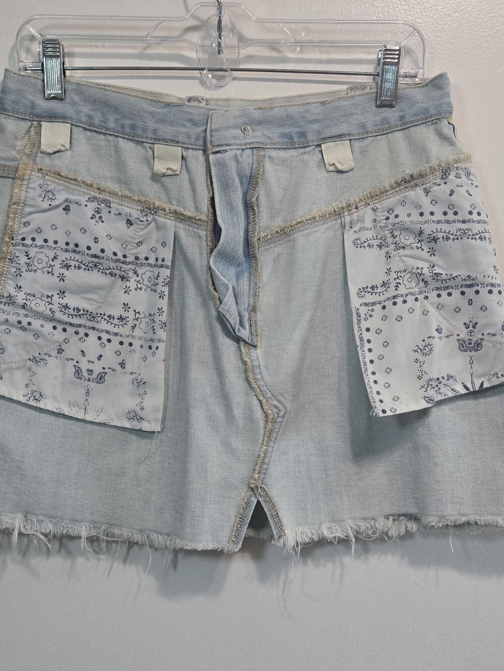 We The Free Silver Lake Denim Skirt Size 28 - Picture 12 of 13
